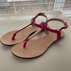 Calvin Klein Pink Flat Sandal